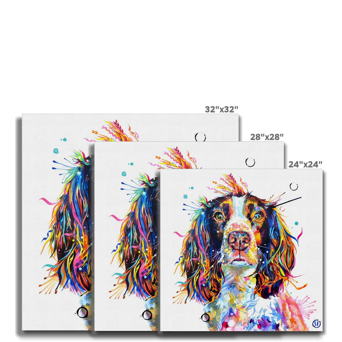 Ivy the Sprocker Spaniel Canvas - Image 5