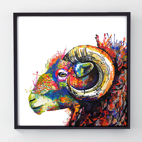 King Arthur - Original Sheep Painting
