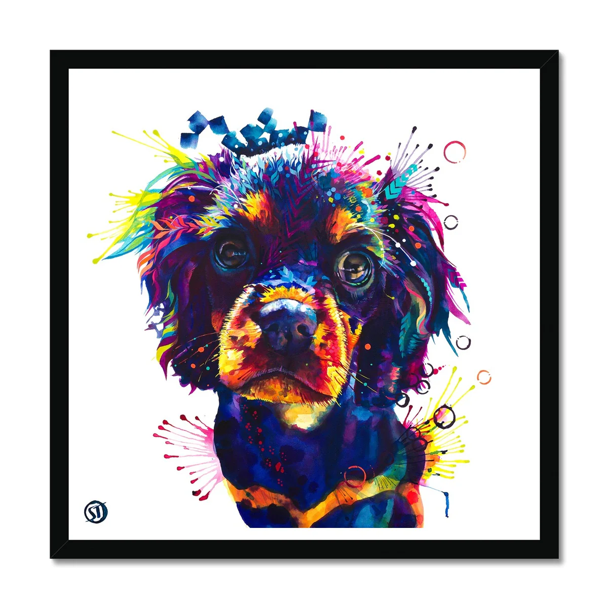 Crumble the Cavalier King Charles Spaniel Framed Print