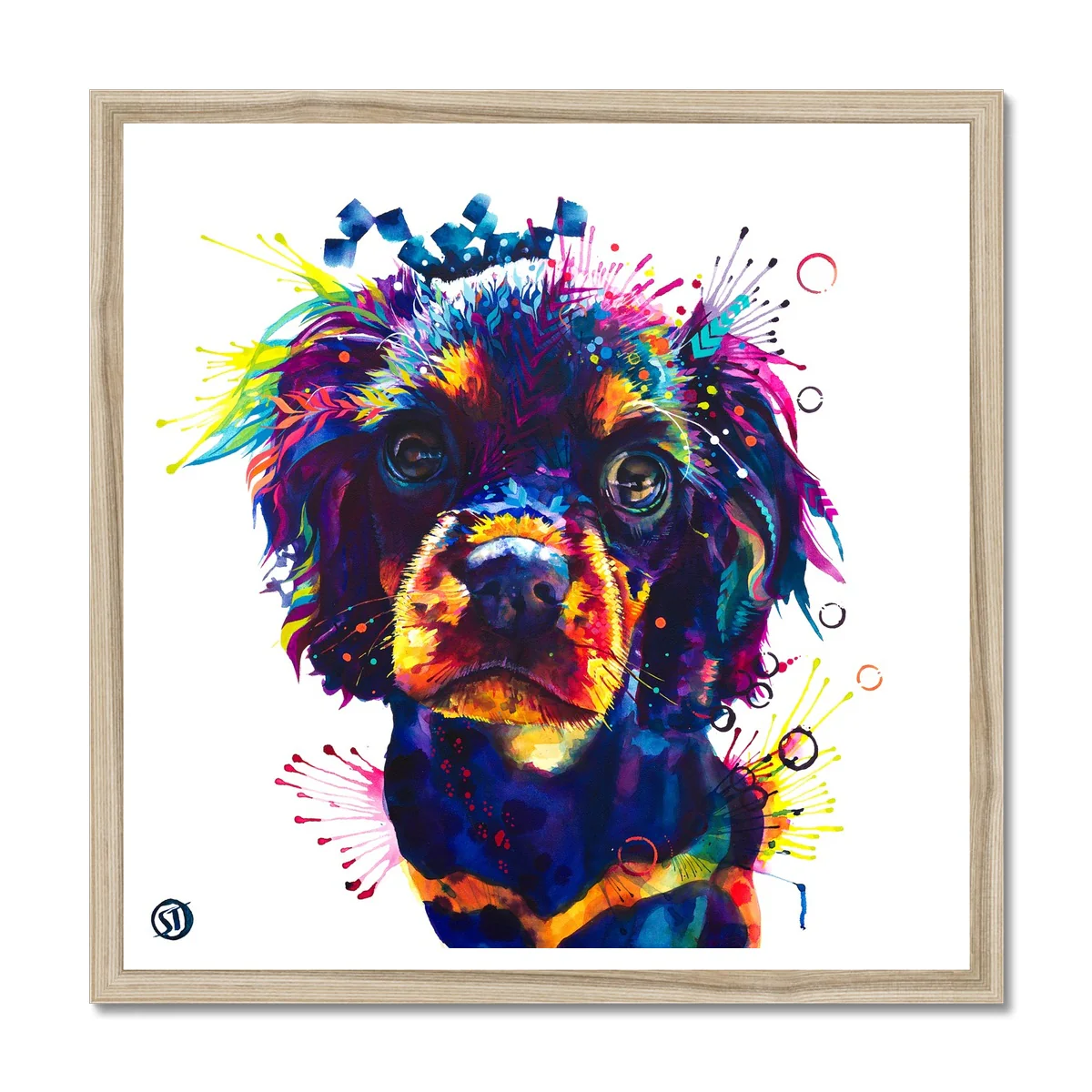Crumble the Cavalier King Charles Spaniel Framed Print - Image 3