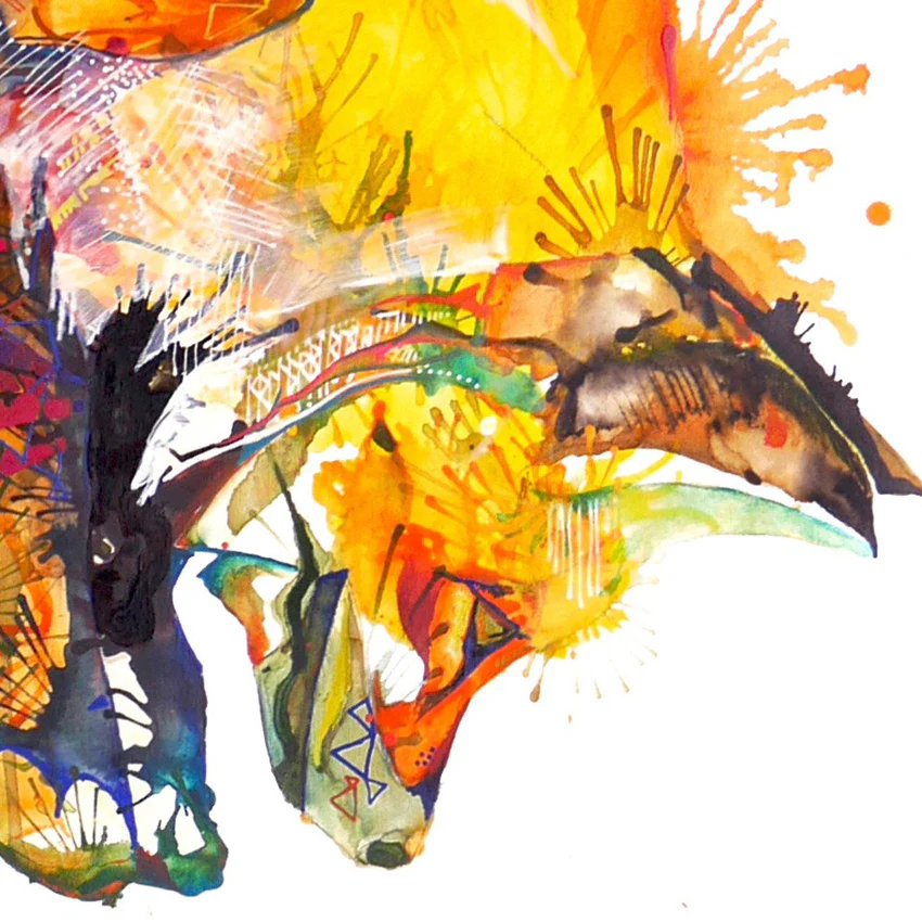 Leap of Faith - Original Fox Painting - Image 3