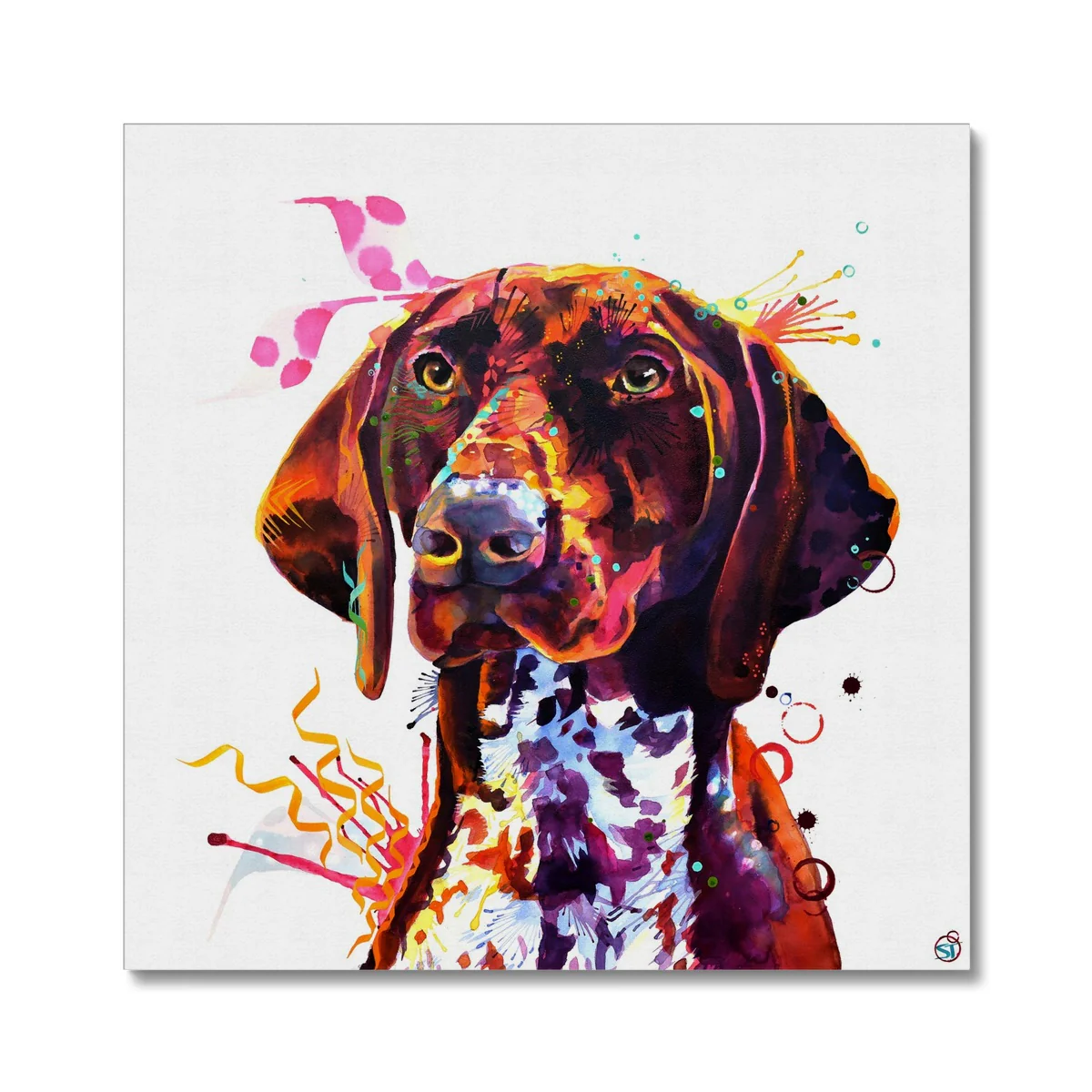 Lola the German Pointer Canvas