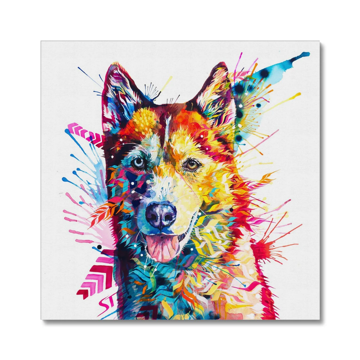 Luna the Husky Canvas