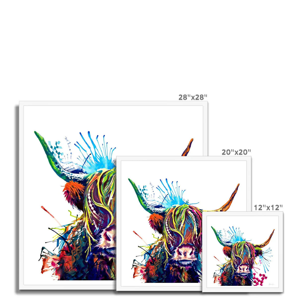 Mabel the Highland Cow Framed Print - Image 13