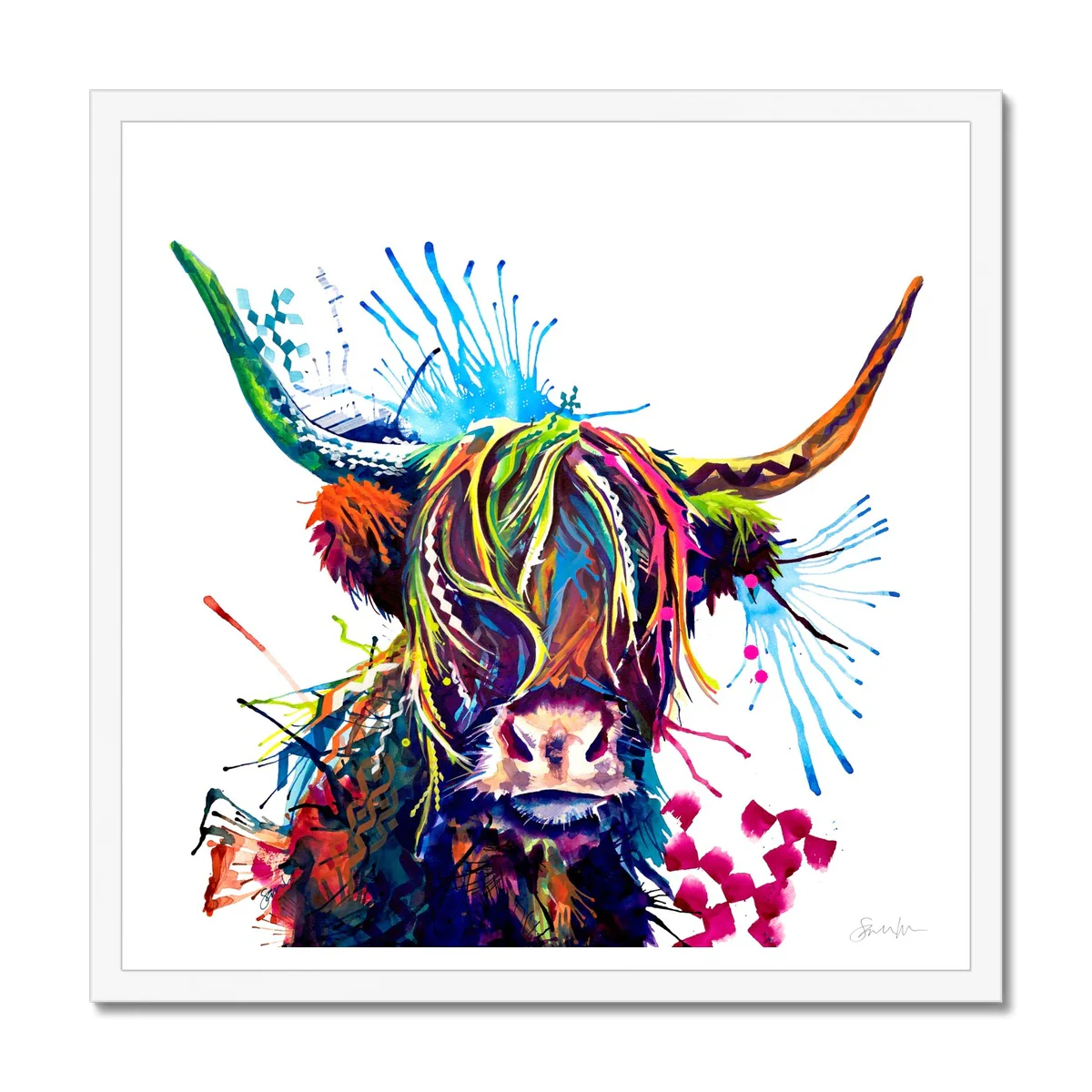 Mabel the Highland Cow Framed Print - Image 2