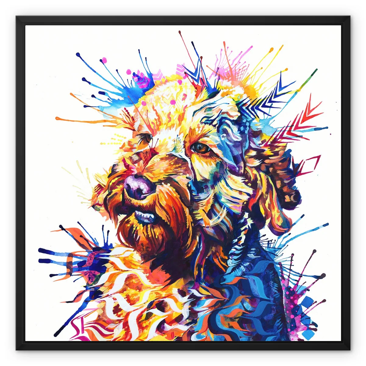 Maisie the Cockapoo Framed Canvas