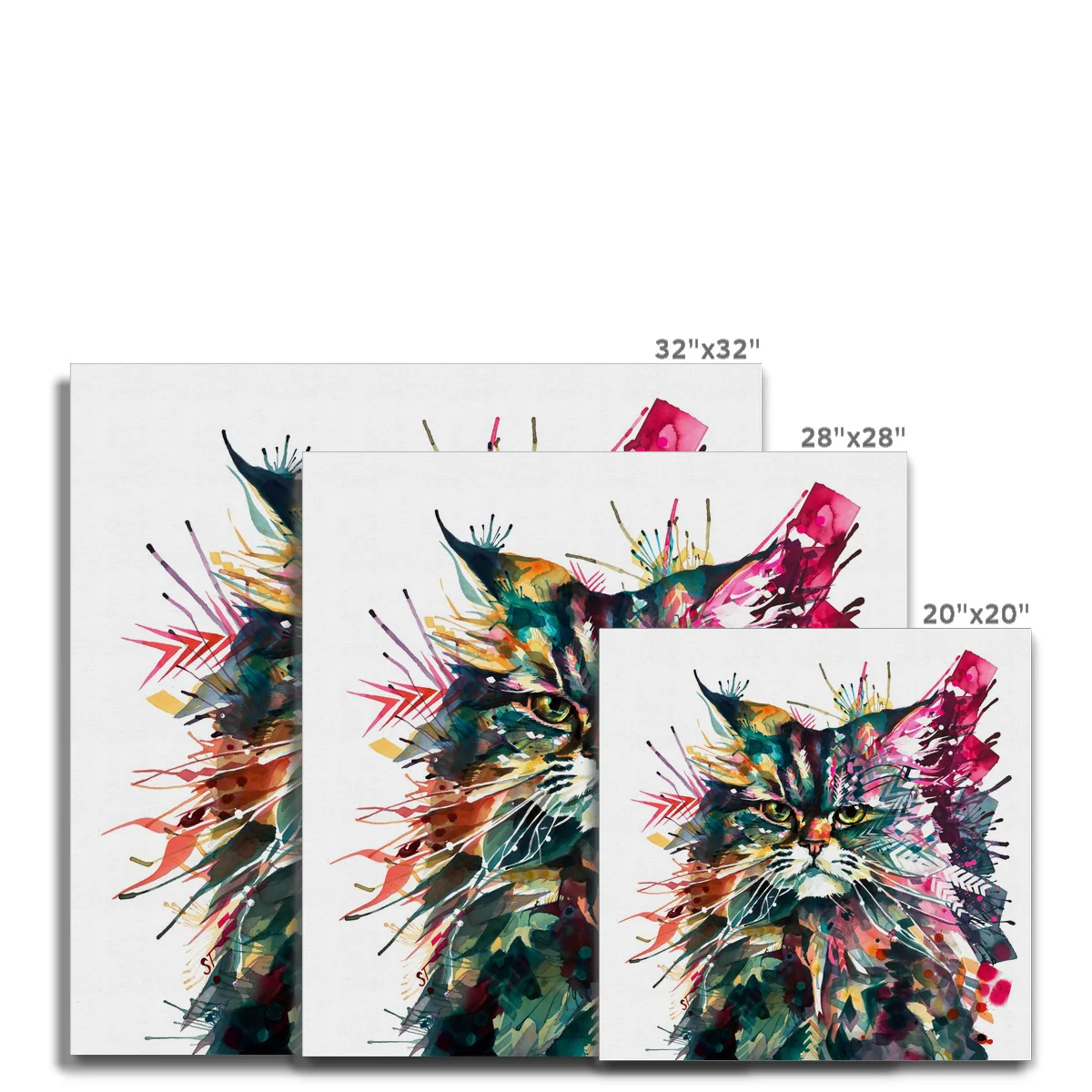 Miss Havisham the Cat Canvas - Image 5