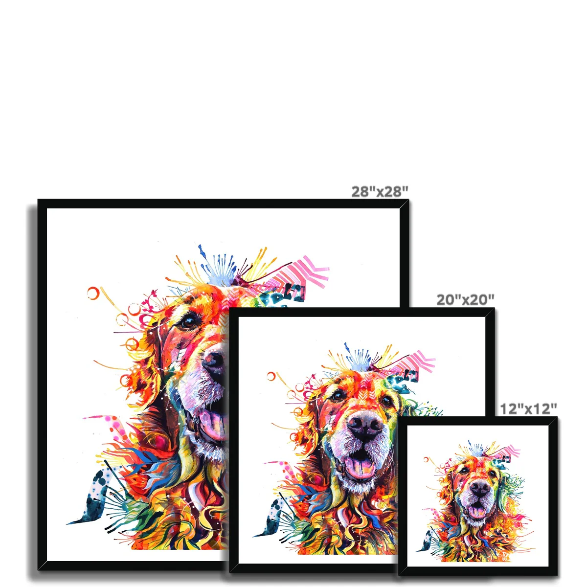Monty the Golden Retriever Framed Print - Image 11