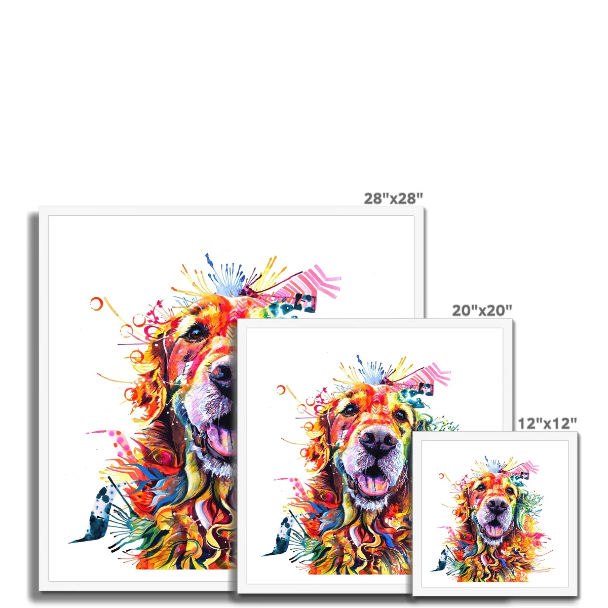 Monty the Golden Retriever Framed Print - Image 12