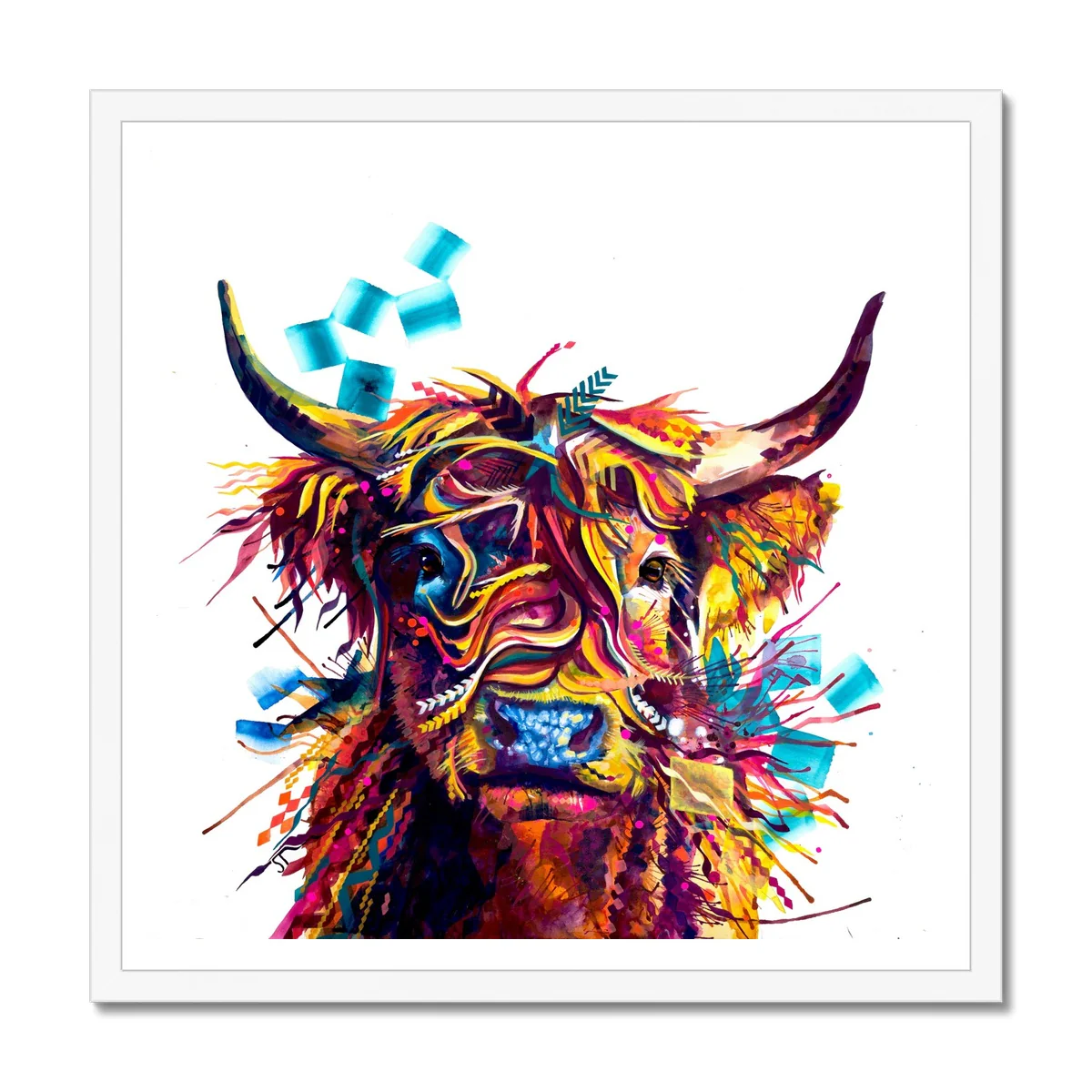 Morag the Highland Cow Framed Print - Image 2