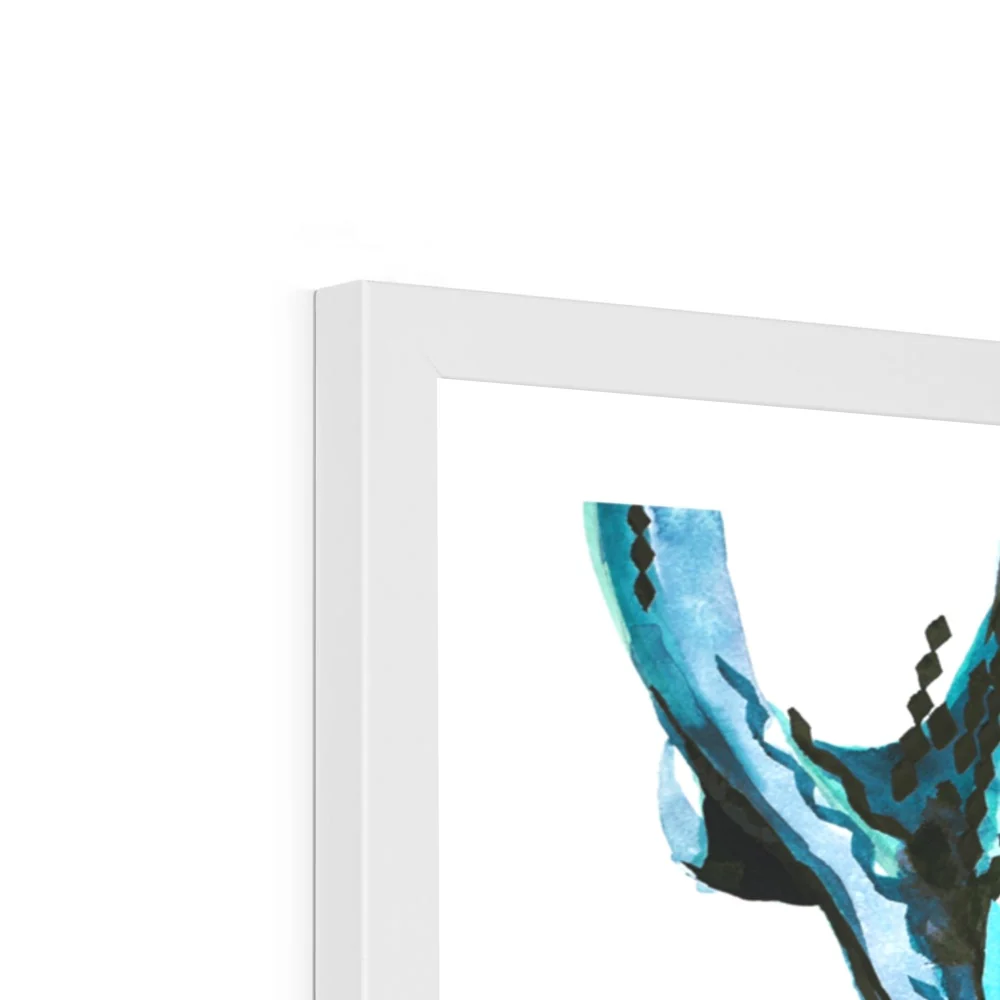 Oscar the Wild Stag Framed Print - Image 8