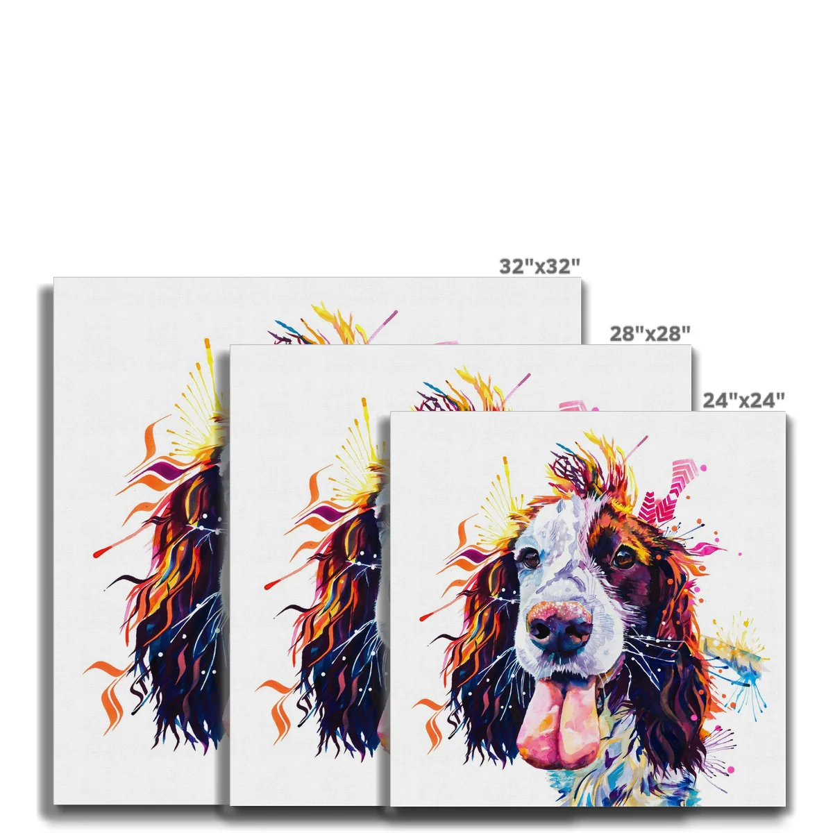 Patchy the Sprocker Canvas - Image 5