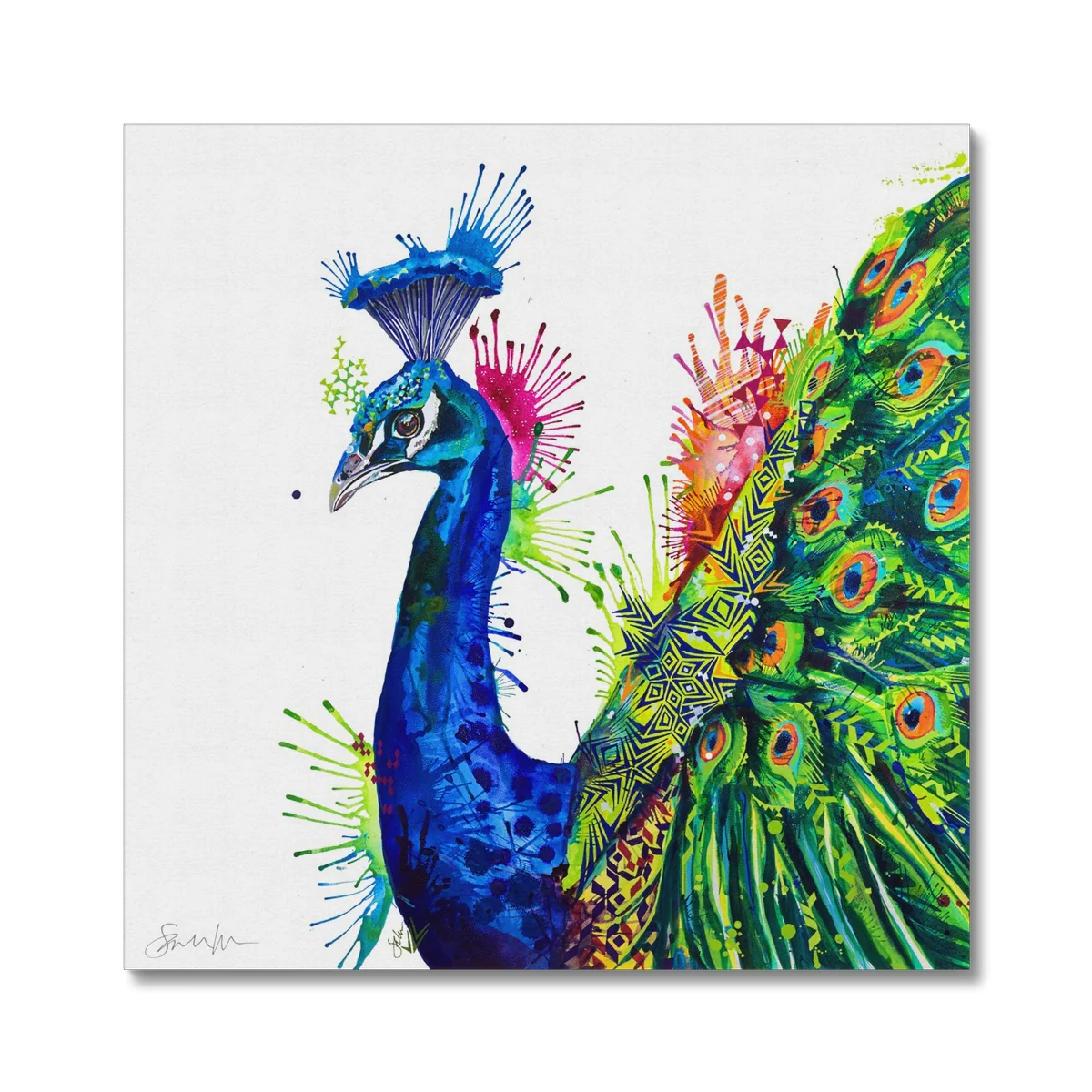 Percival Peacock Canvas