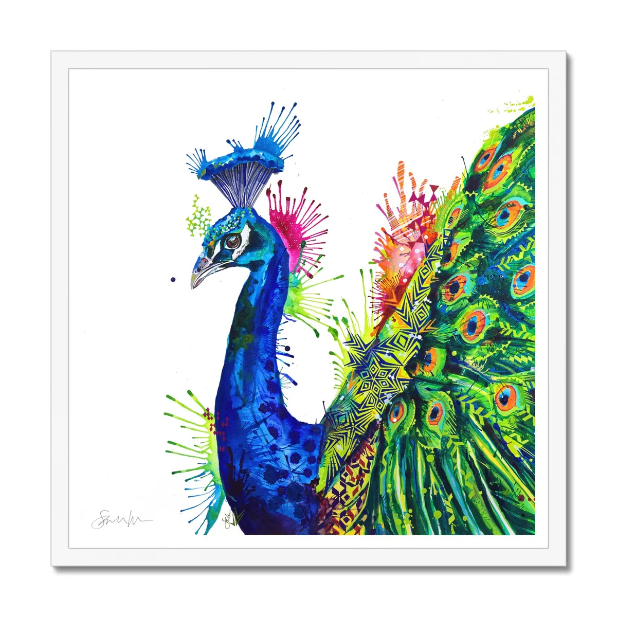 Percival Peacock Framed Print - Image 2