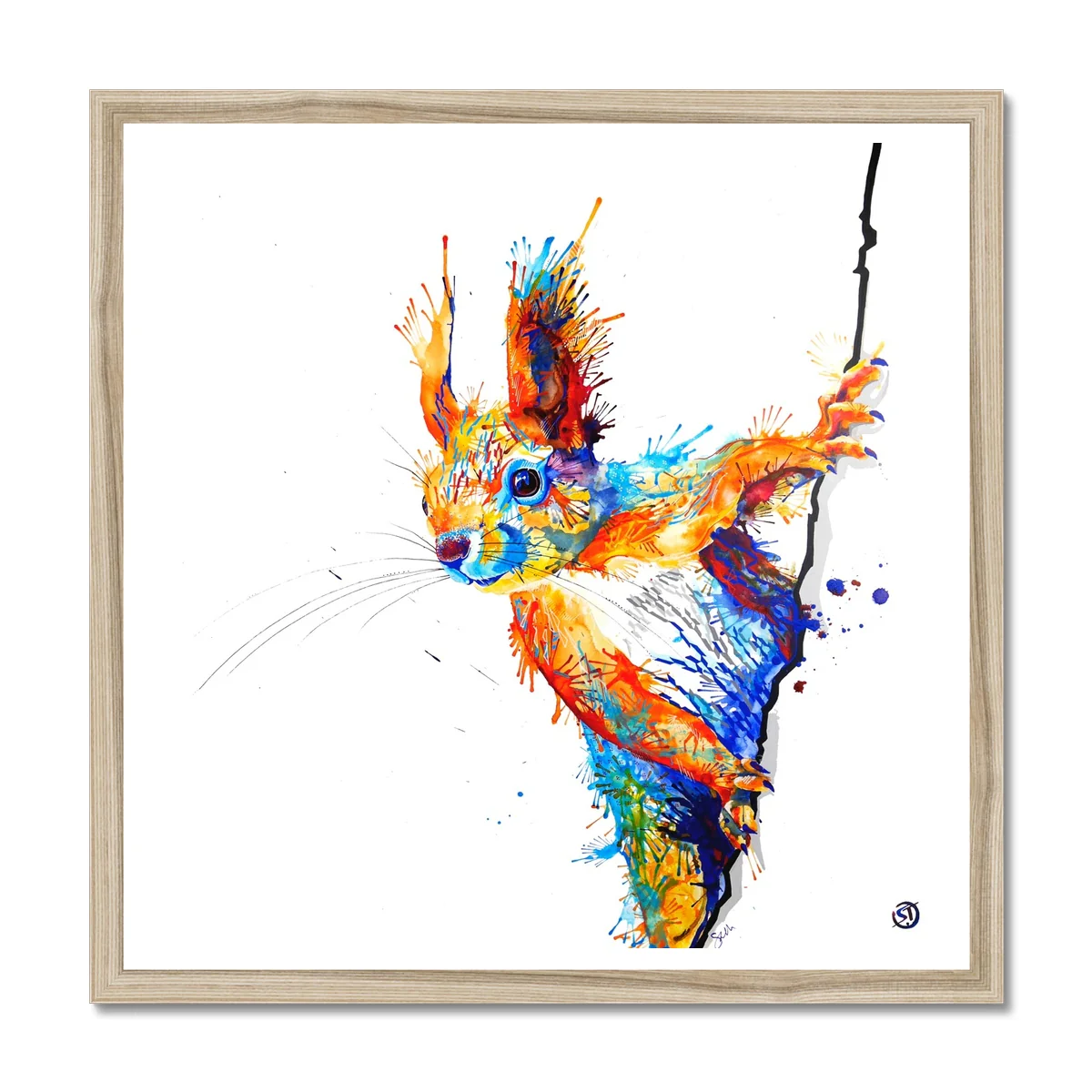 Percy the Squirrel Framed Print - Image 3