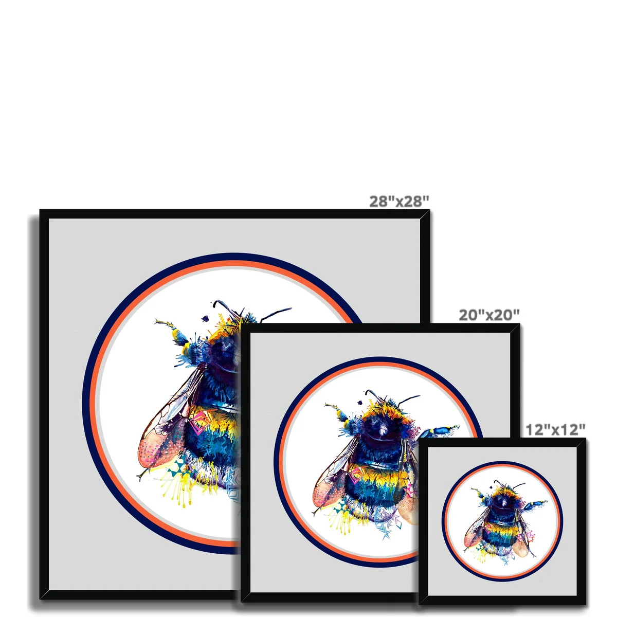 Queen Bee Circle Framed Print - Image 4