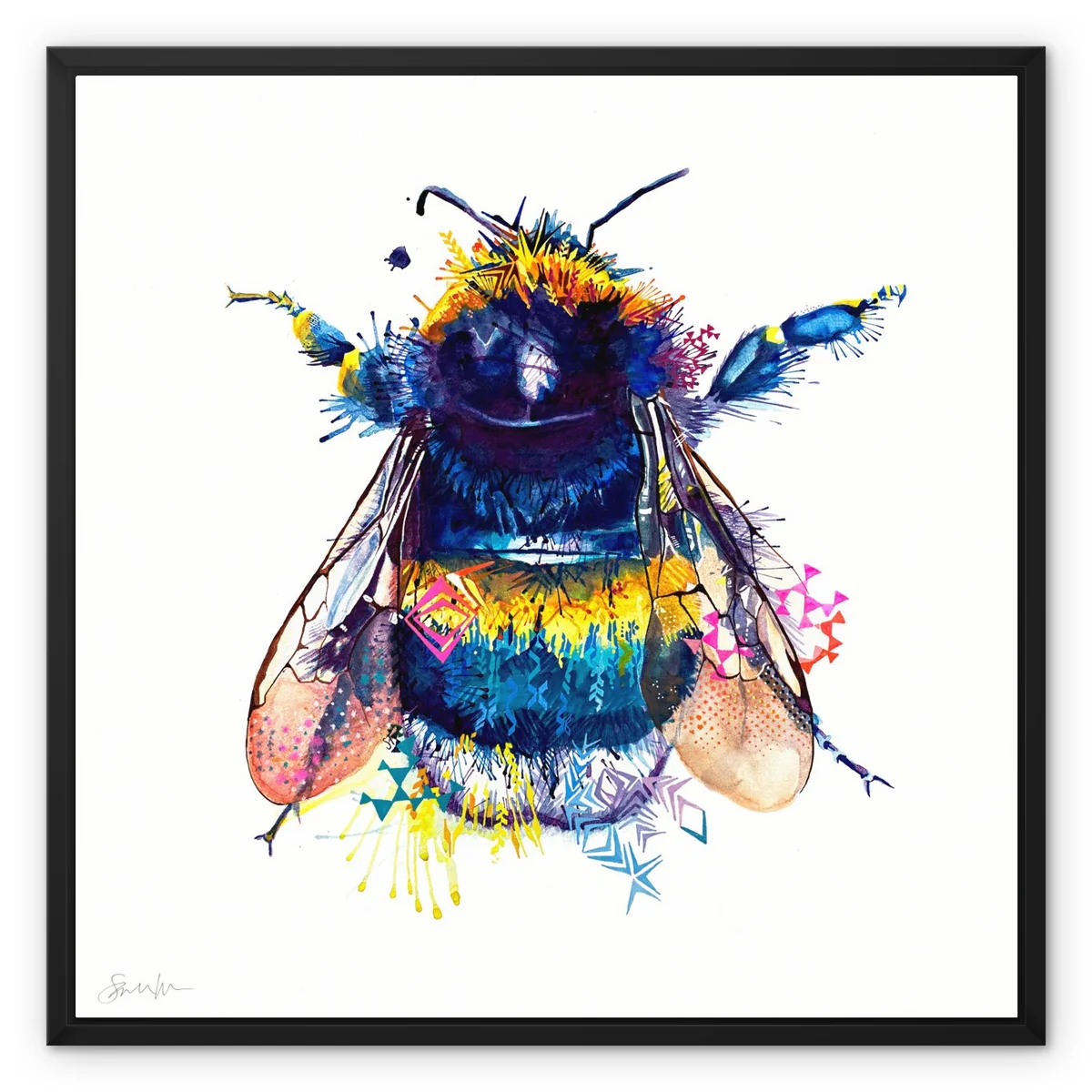Queen Bee Framed Canvas