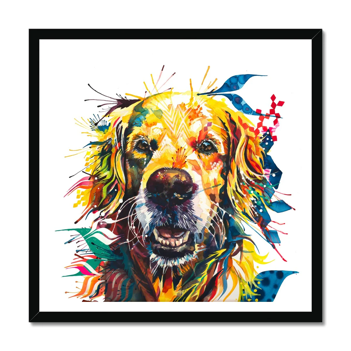 Riley the Golden Retriever Framed Print