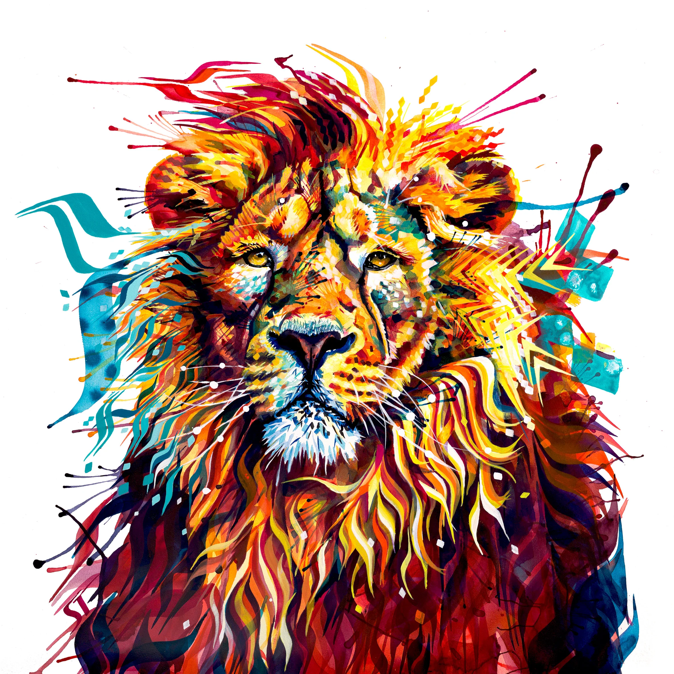 Rory the Lion Canvas - Image 5