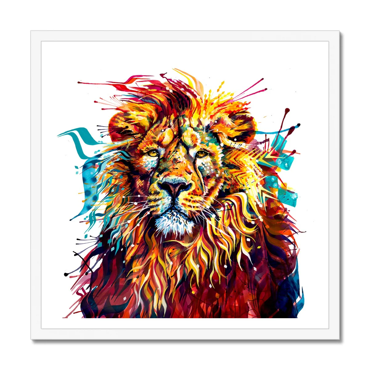 Rory the Lion Framed Print - Image 2