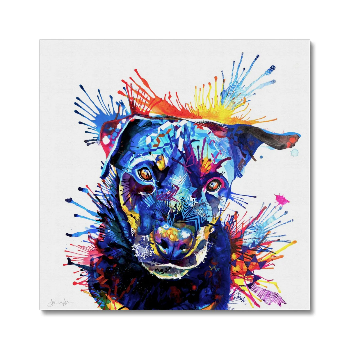 Bowdee the Rottweiler Canvas
