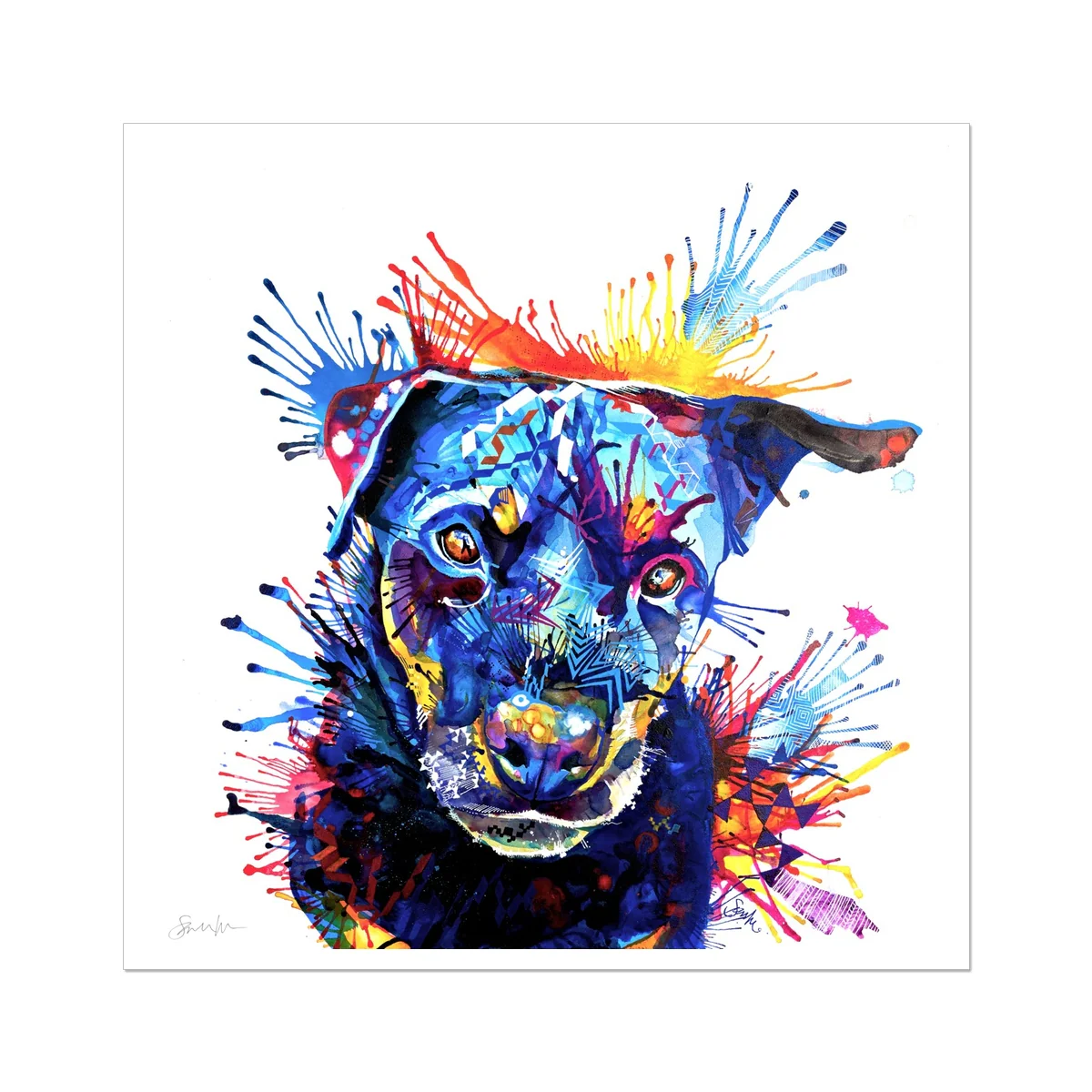 Bowdee the Rottweiler Fine Art Print