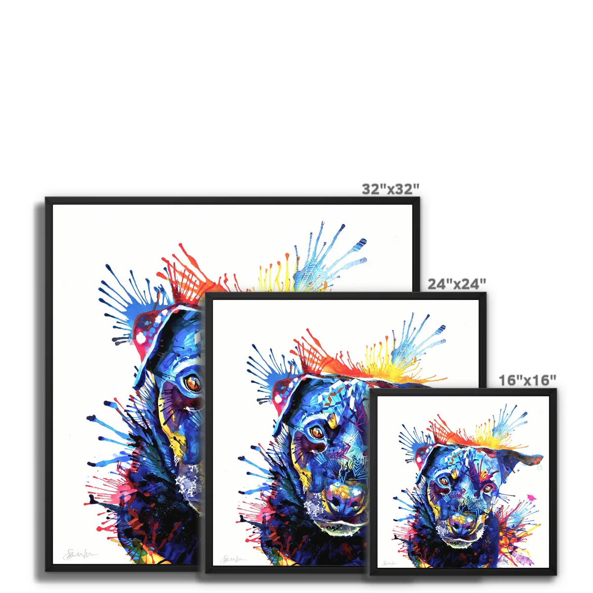 Bowdee the Rottweiler Framed Canvas - Image 2