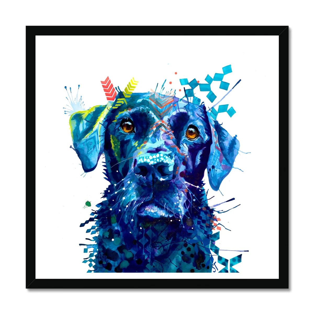 Sam the Labrador Framed Print