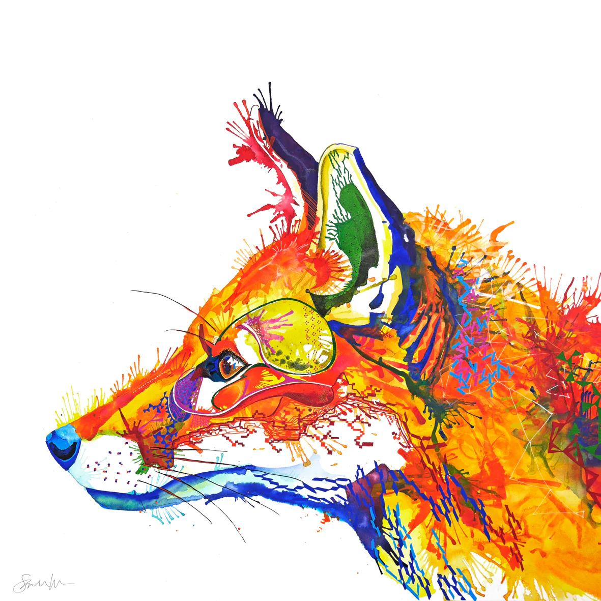 Sandy the Fox Canvas - Image 4