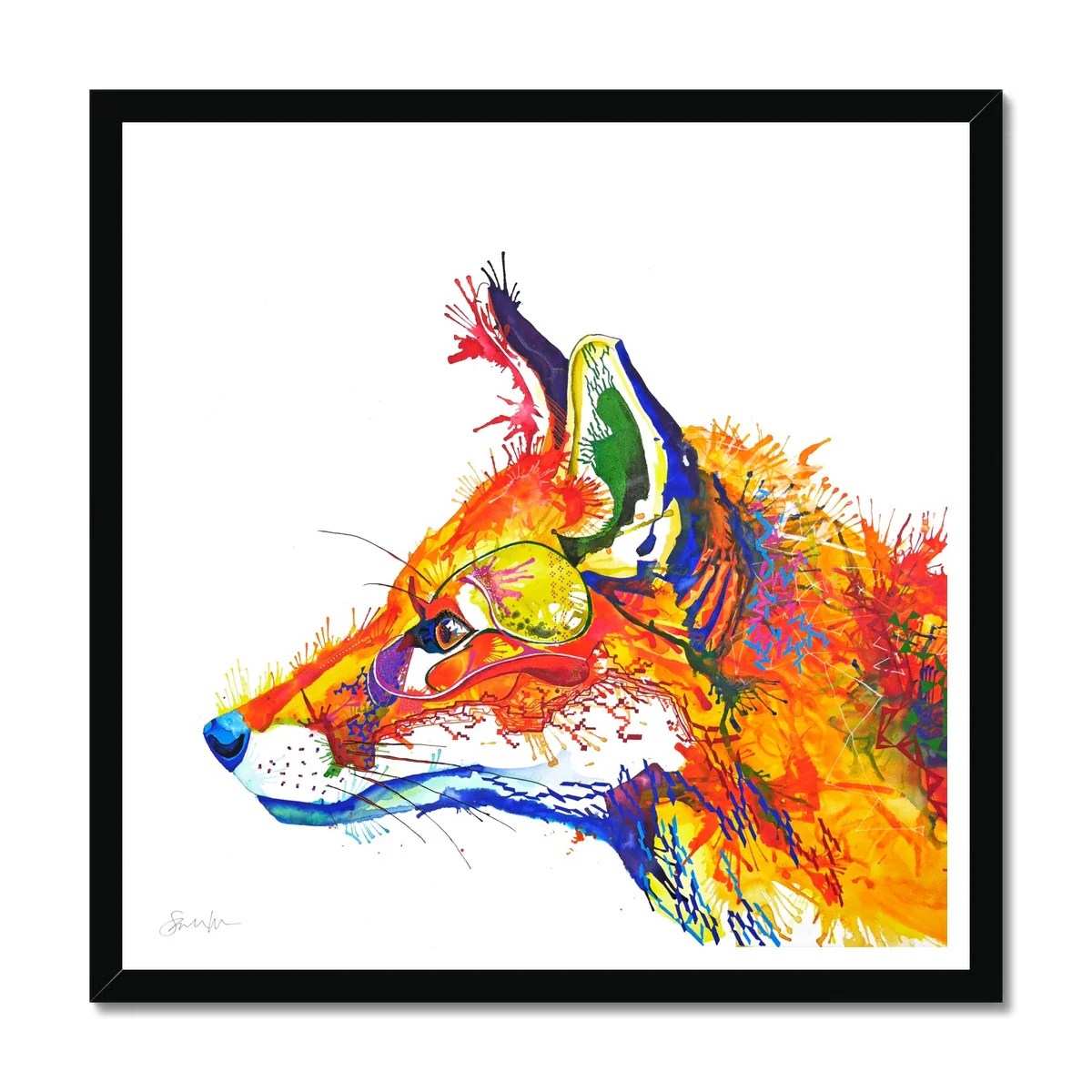 Sandy the Fox Framed Print