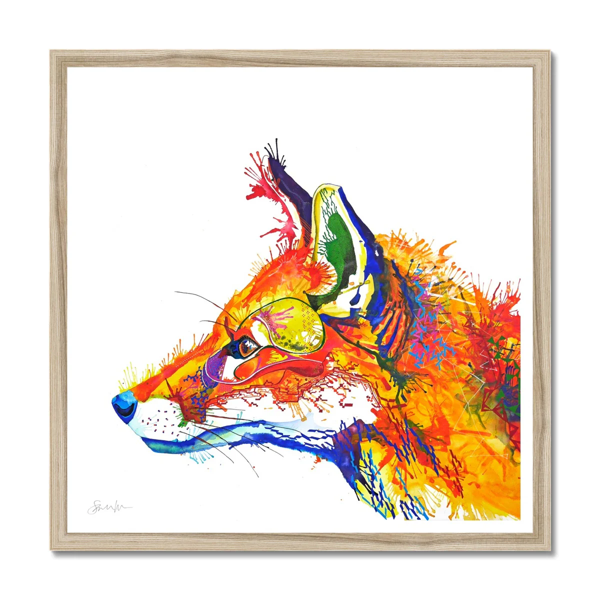 Sandy the Fox Framed Print - Image 3