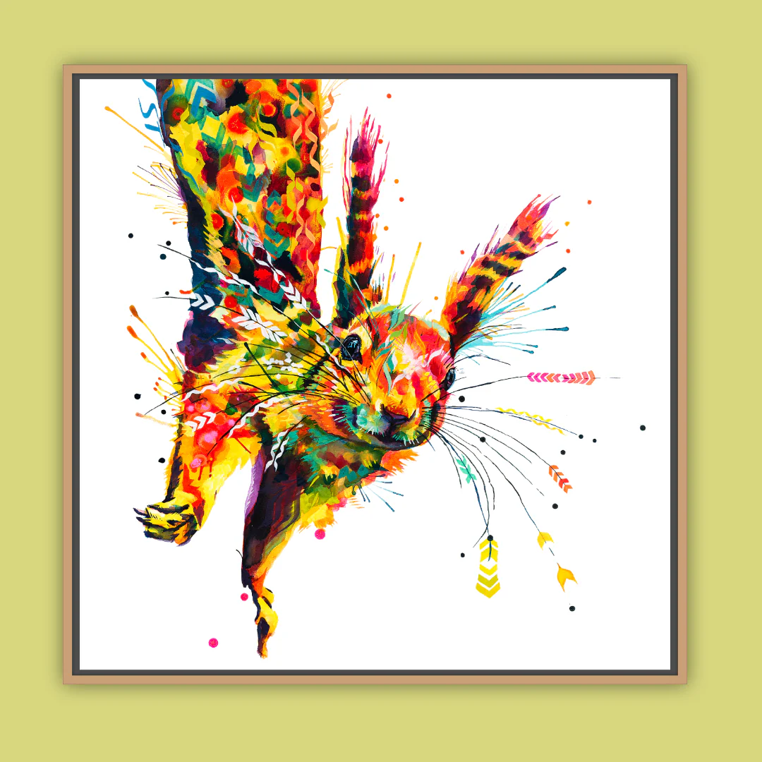 Sidney the Squirrel - Original Country Wildlife Painting - Image 3