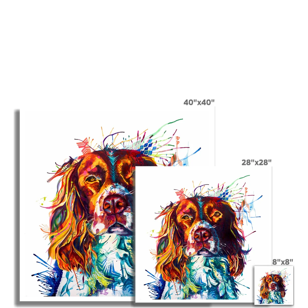 Spruce the Springer Spaniel Fine Art Print - Image 3