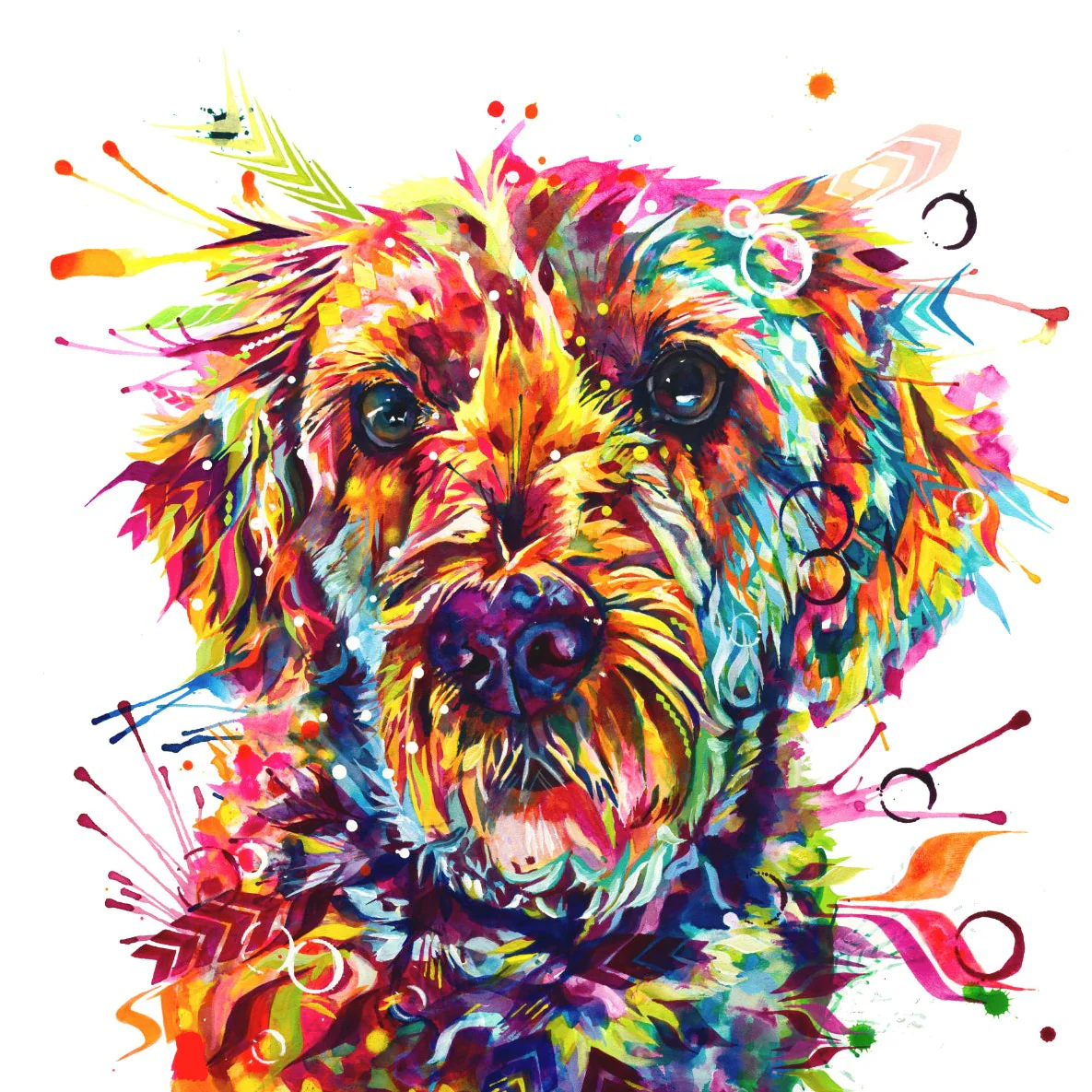 Stella The Goldendoodle Canvas - Image 6