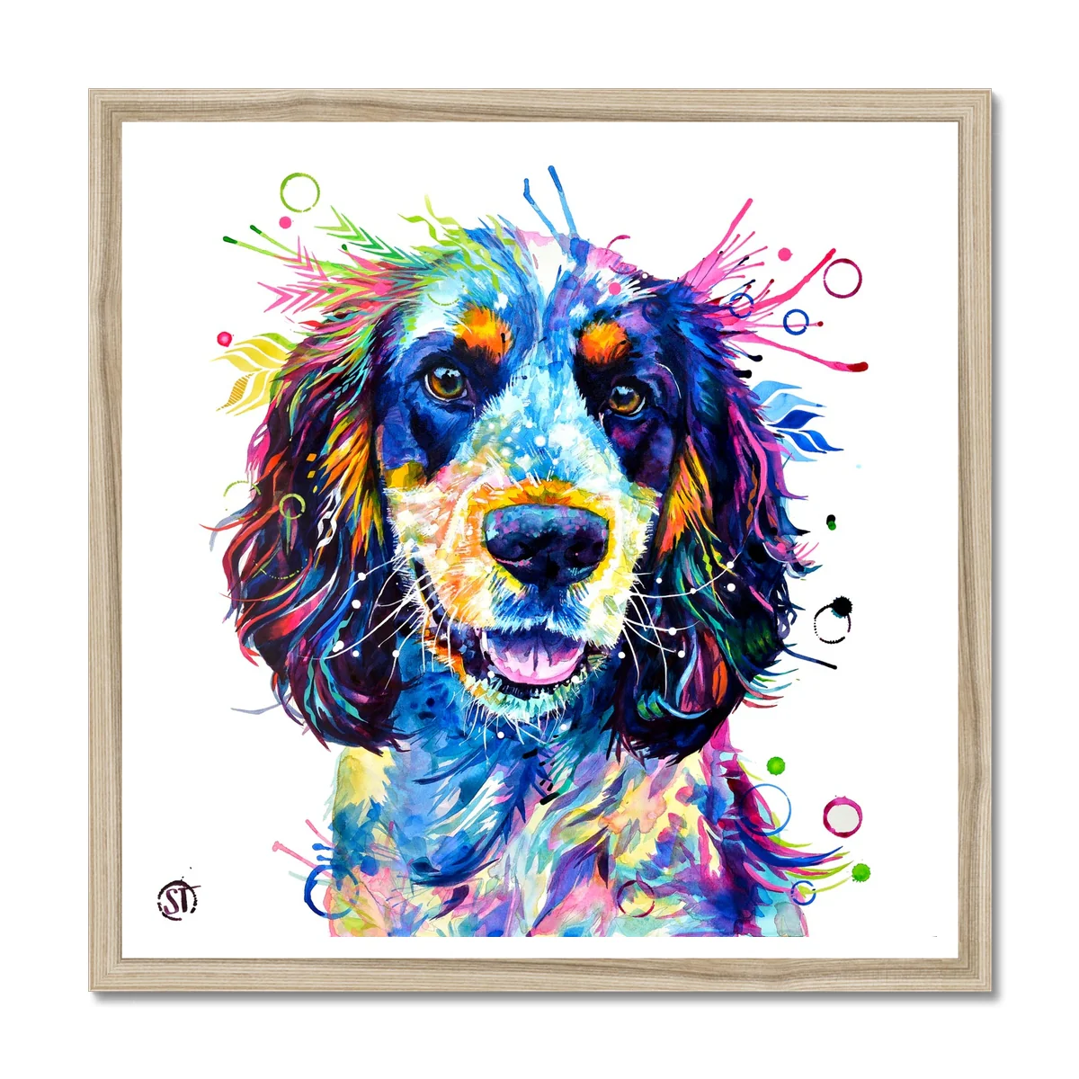 Taz the Cocker Spaniel Framed Print - Image 3