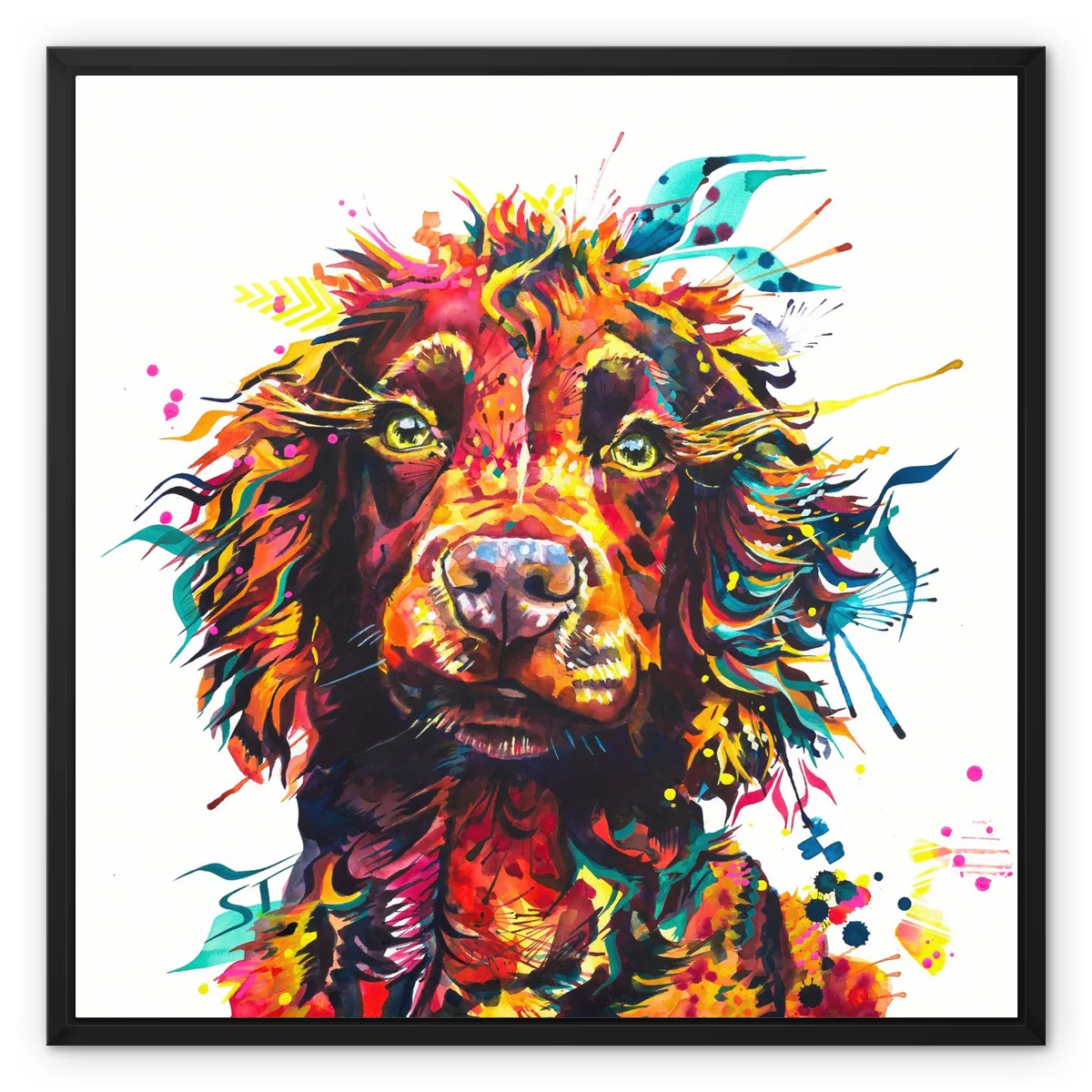 Teddy the Cocker Spaniel Framed Canvas