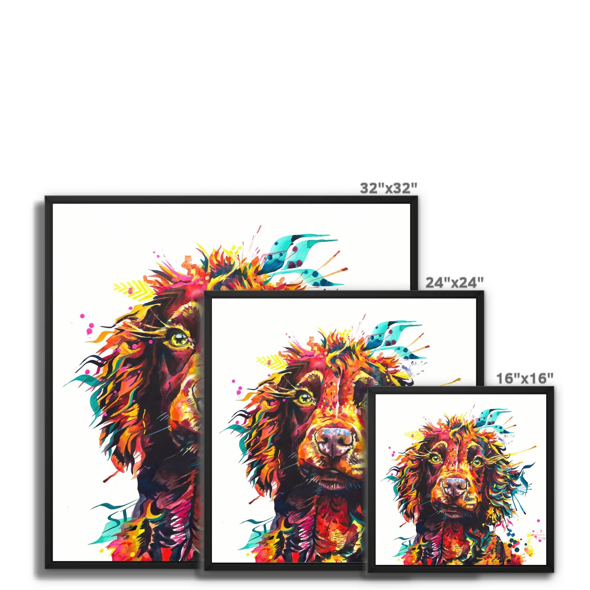 Teddy the Cocker Spaniel Framed Canvas - Image 2