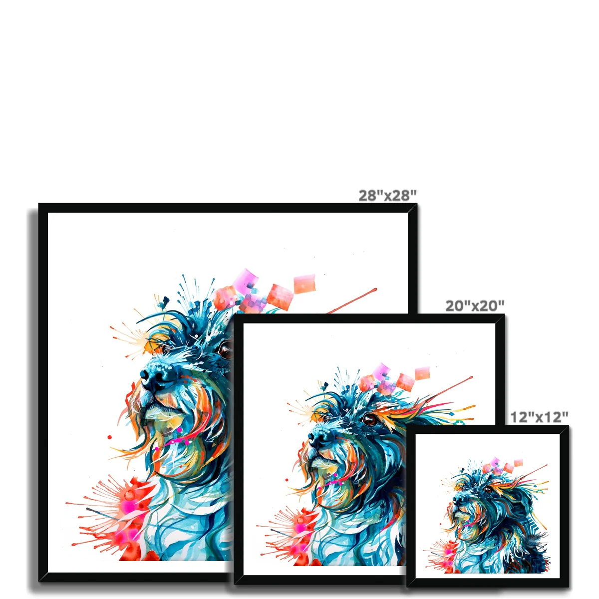 Bandit the Longhaired Terrier Framed Print - Image 10
