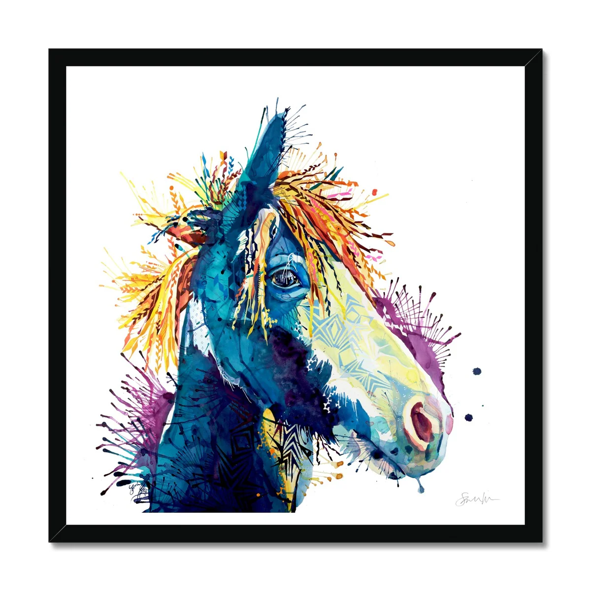 The Dark Horse Framed Print