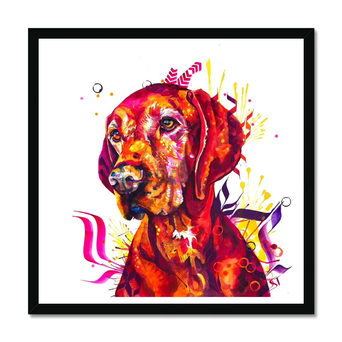 The Vizsla King Framed Print