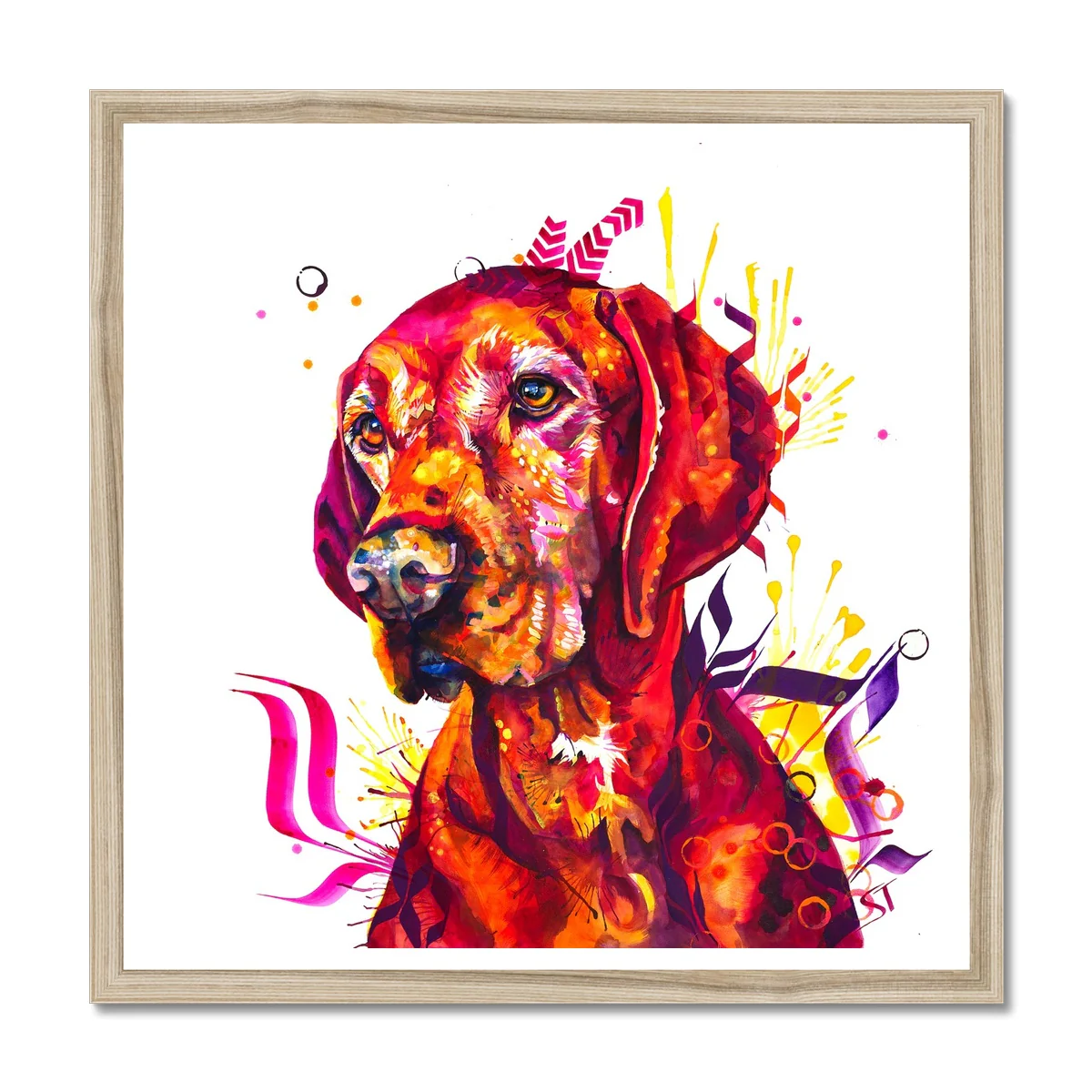 The Vizsla King Framed Print - Image 3