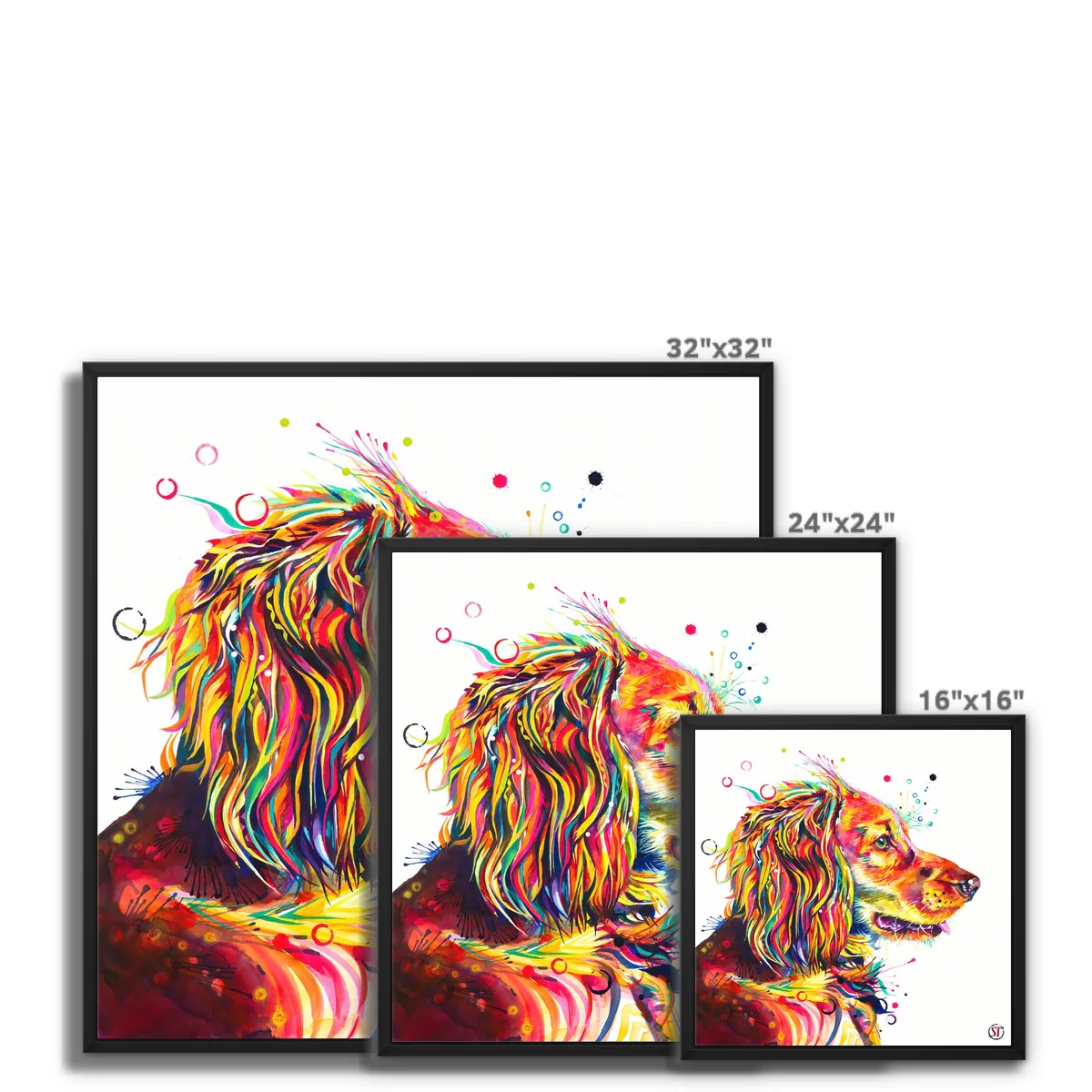 Wesley the Cocker Spaniel Framed Canvas - Image 2
