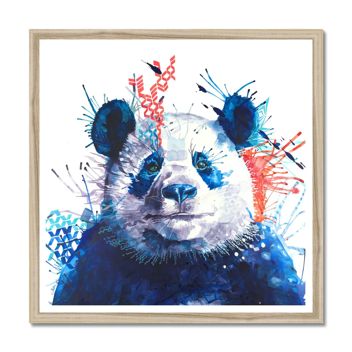Xander the Panda Framed Print - Image 3