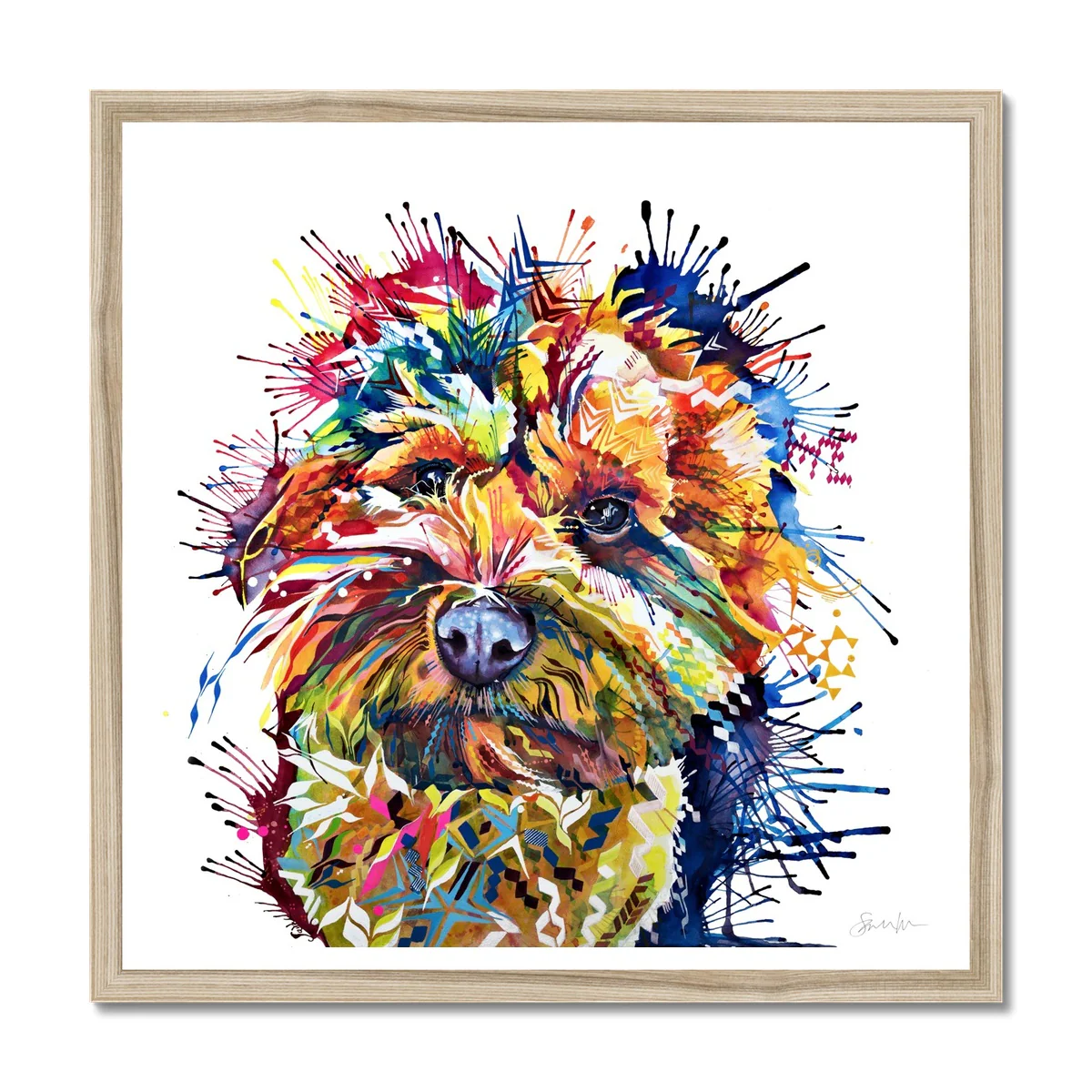 Meemin the Yorkiepoo Framed Print - Image 3
