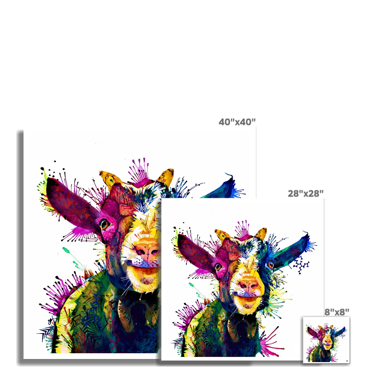 Zeus; King of Goats Fine Art Print - Image 3