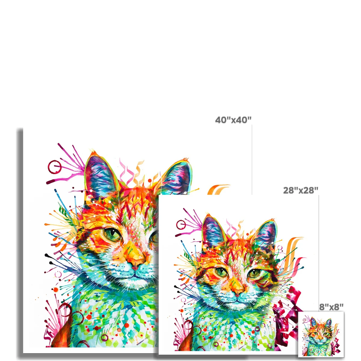 Ziggy the Cat Fine Art Print - Image 3