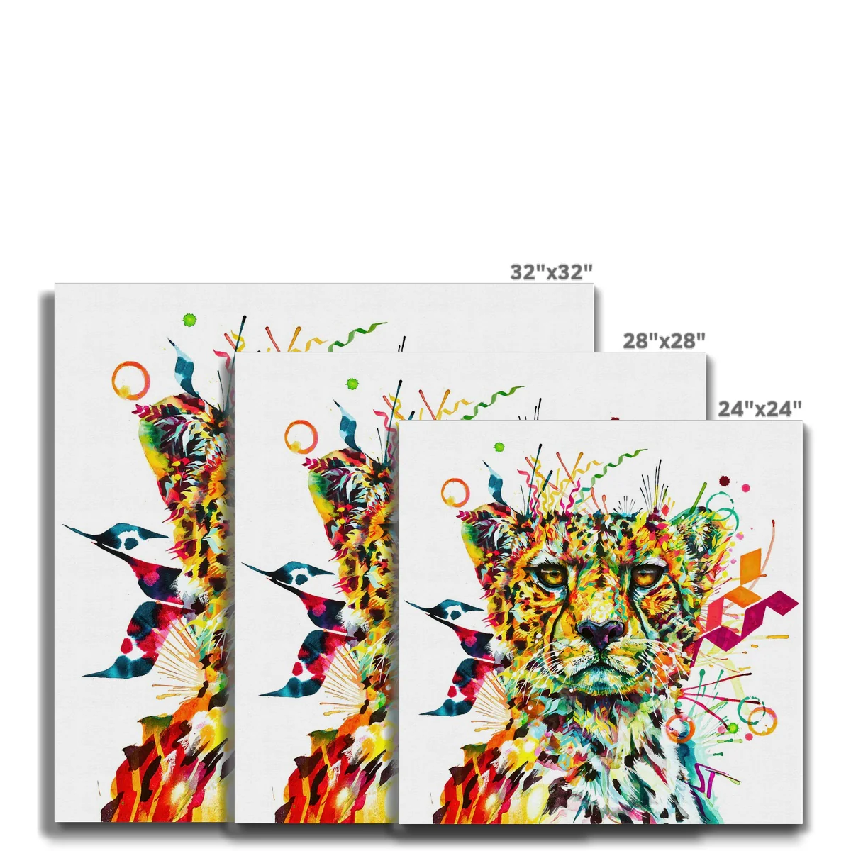 Zola the Cheetah Canvas - Image 5